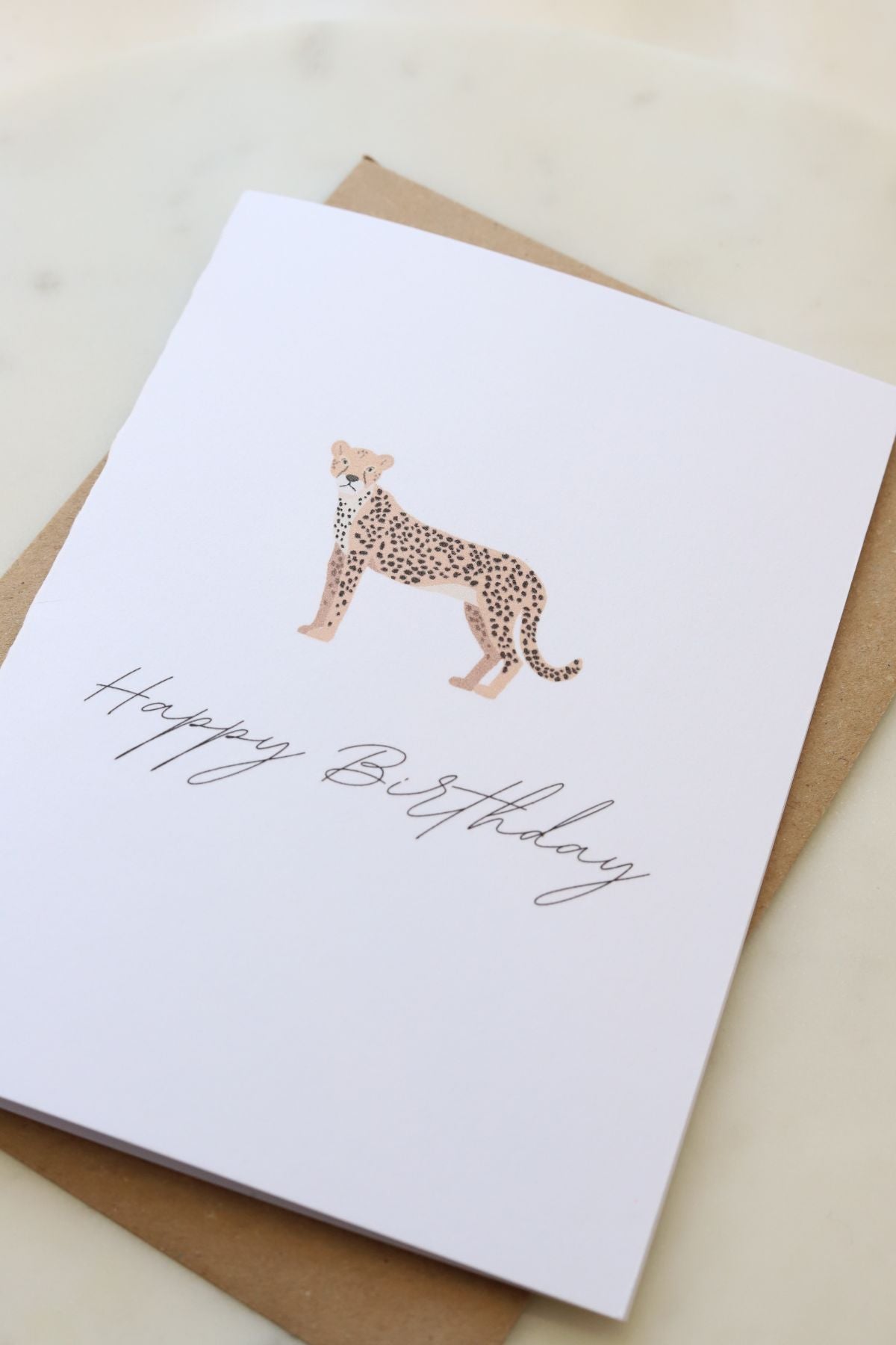 Birthday Leopard Card