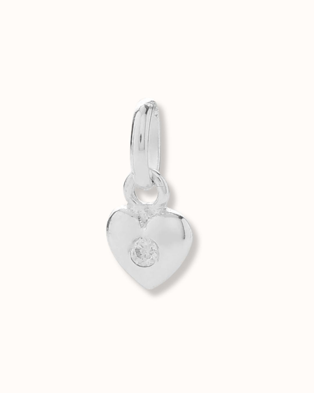 Mini Sparkle Heart Charm