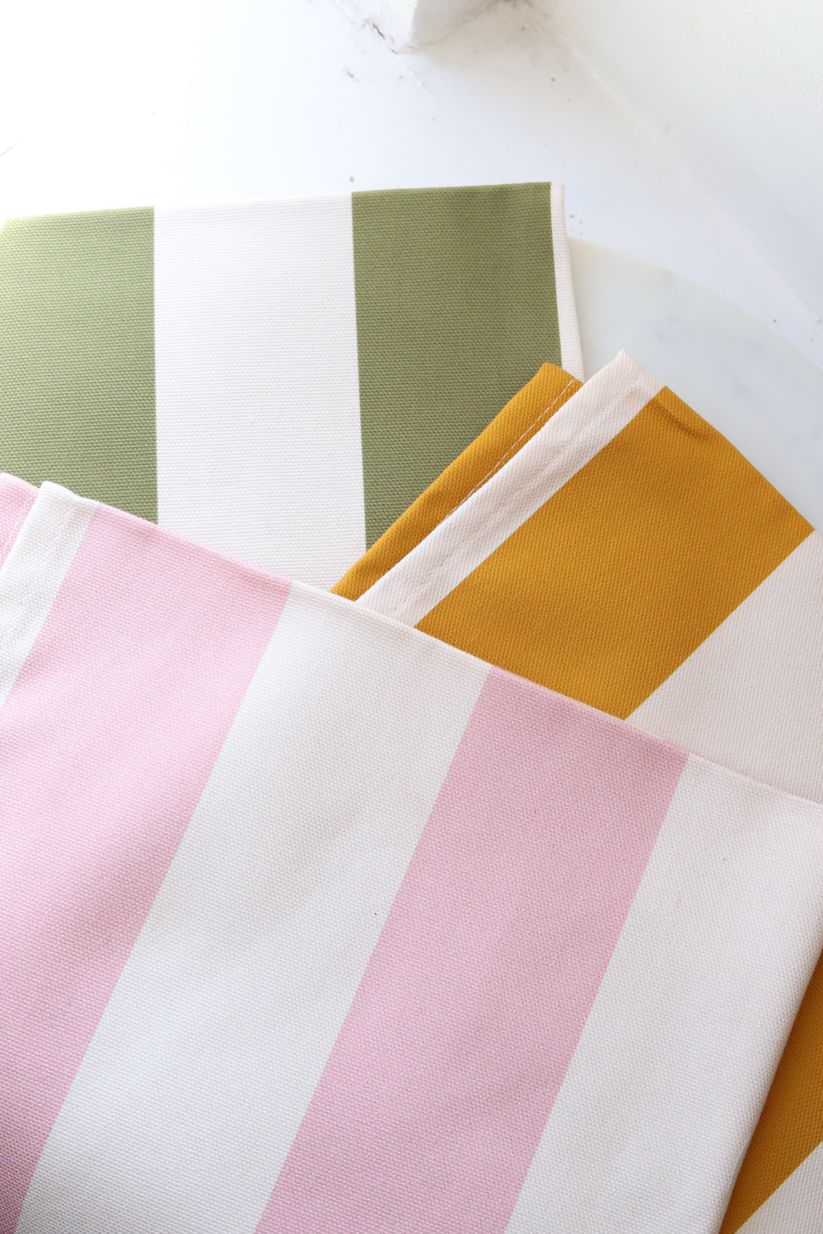 Stripes Tea Towel Mustard