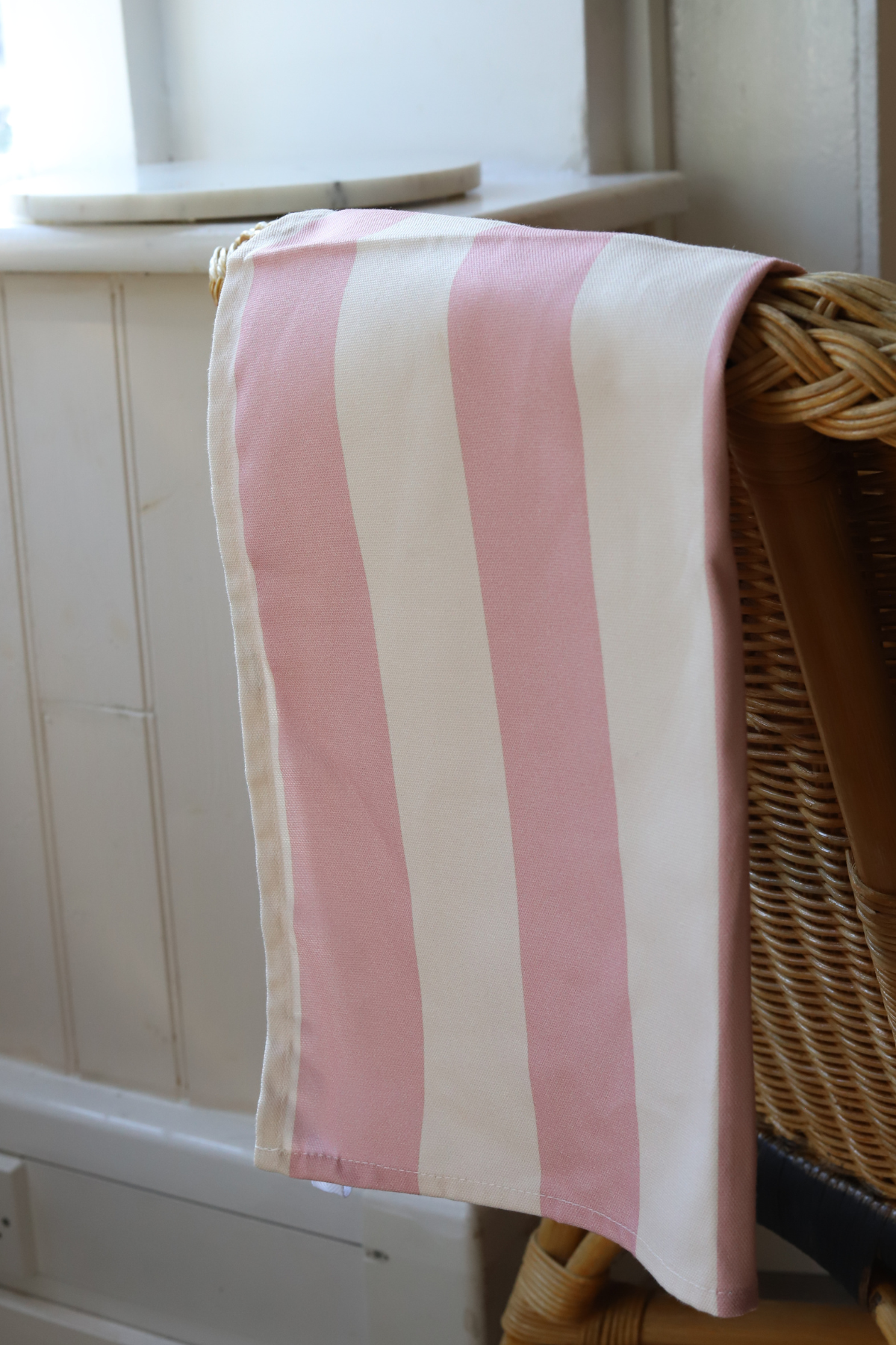 Stripes Tea Towel Pink