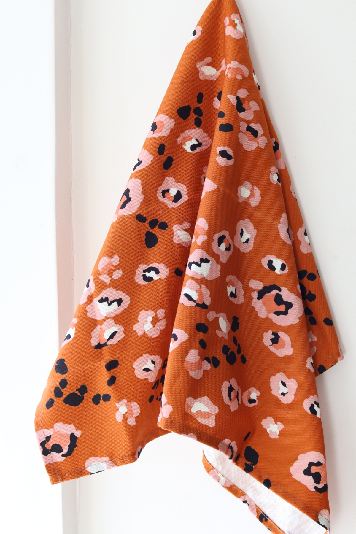 Rust Leopard Tea Towel