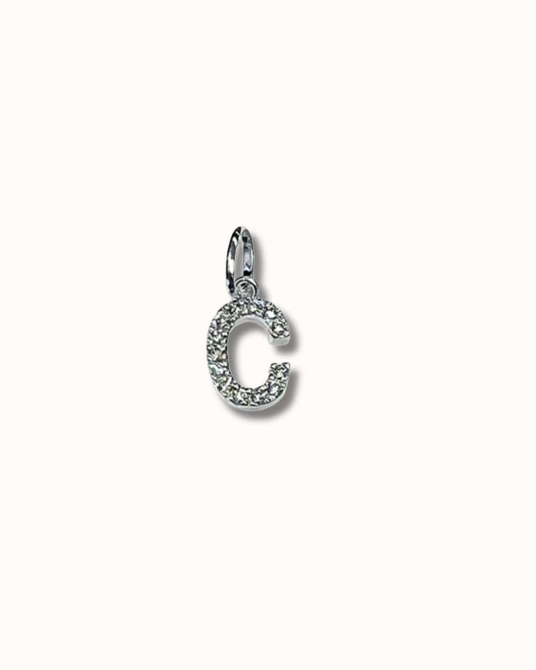 C Sparkle Letter Charm