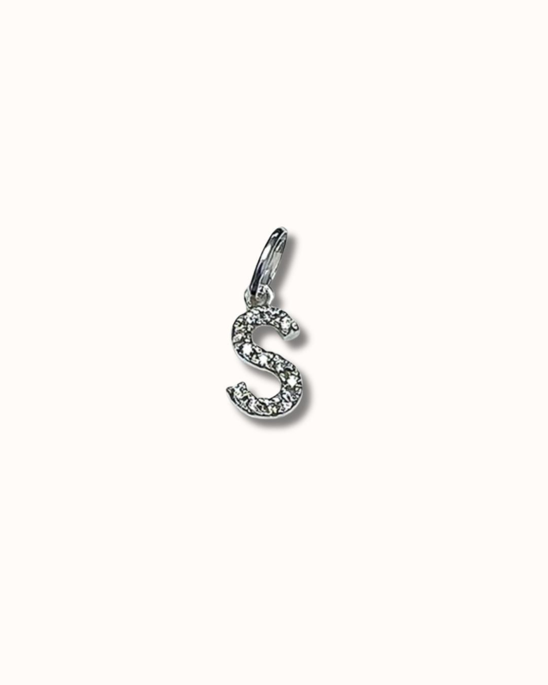 S Sparkle Letter Charm