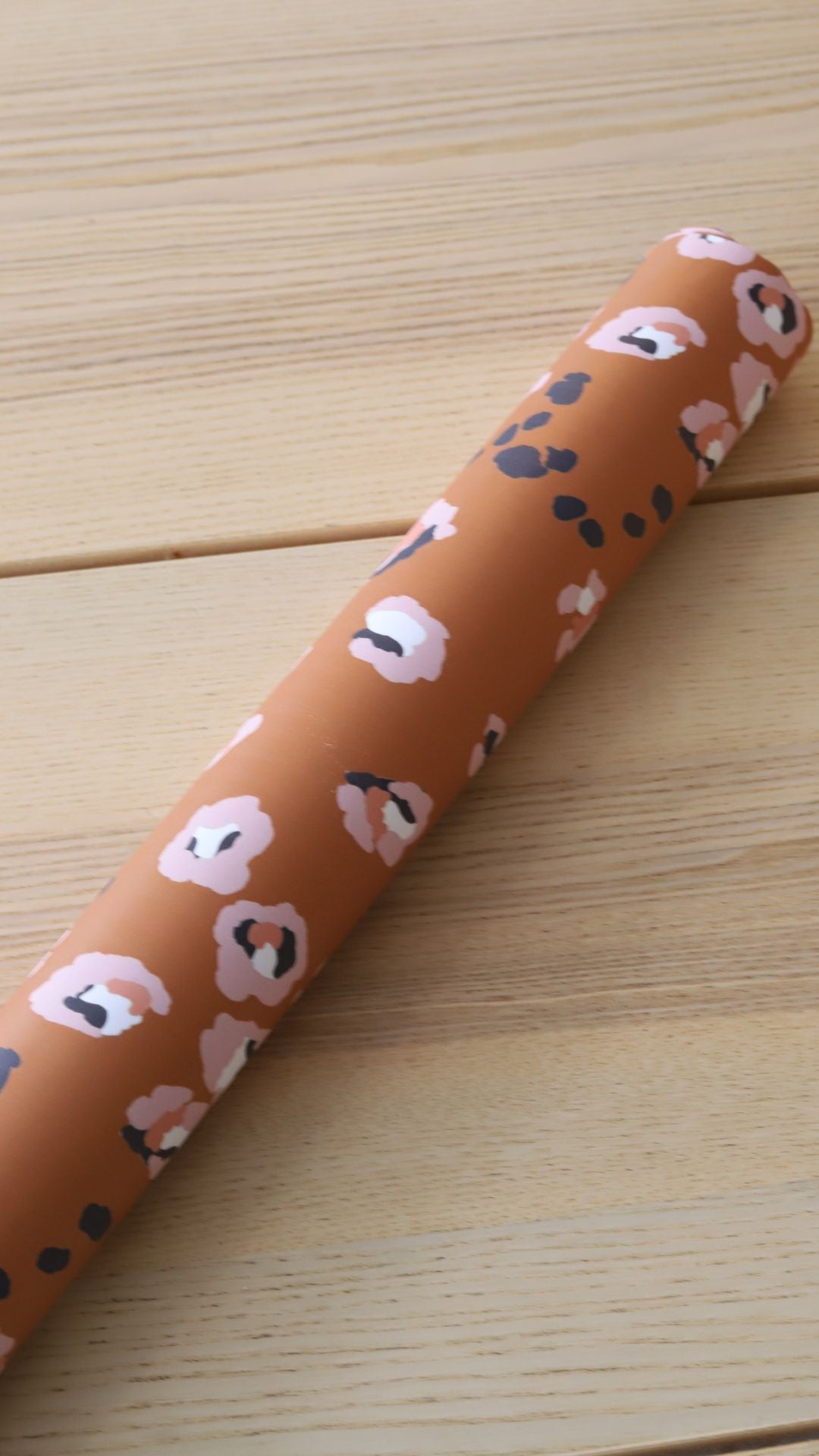 Rust Leopard Gift Wrap Sheet