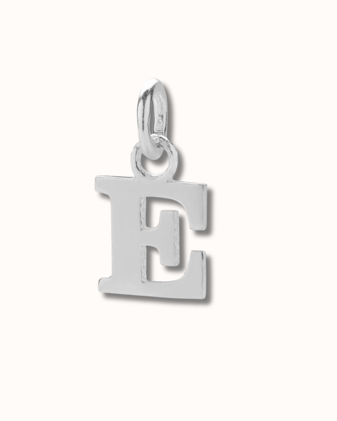 E Letter Charm
