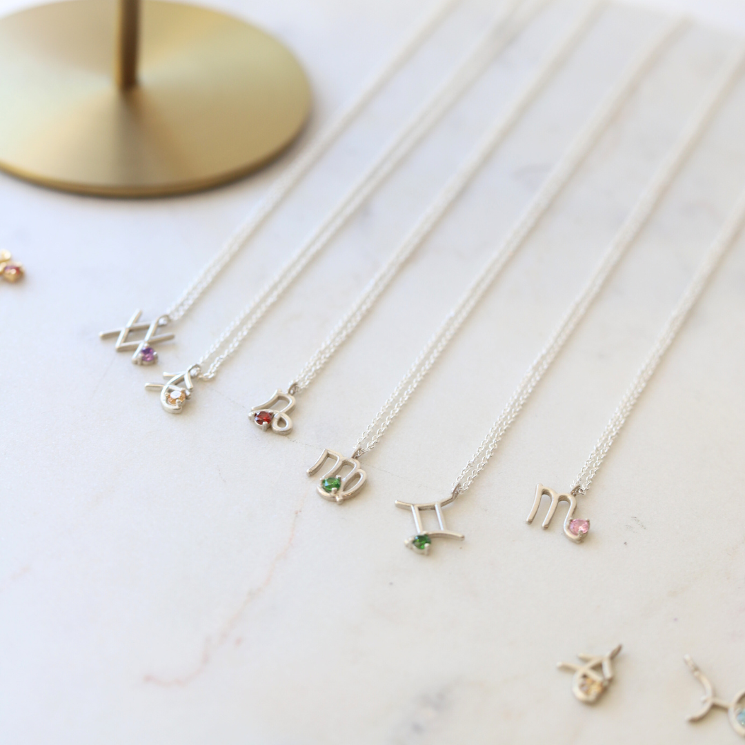 Zodiac Birthstone Necklace