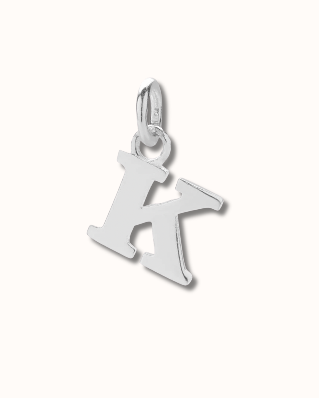 K Letter Charm