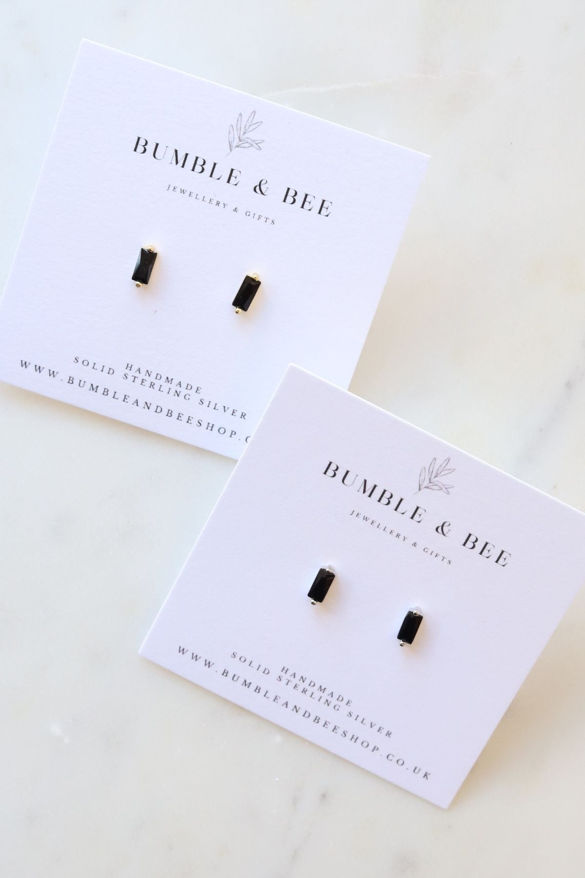 Crystal Studs Black
