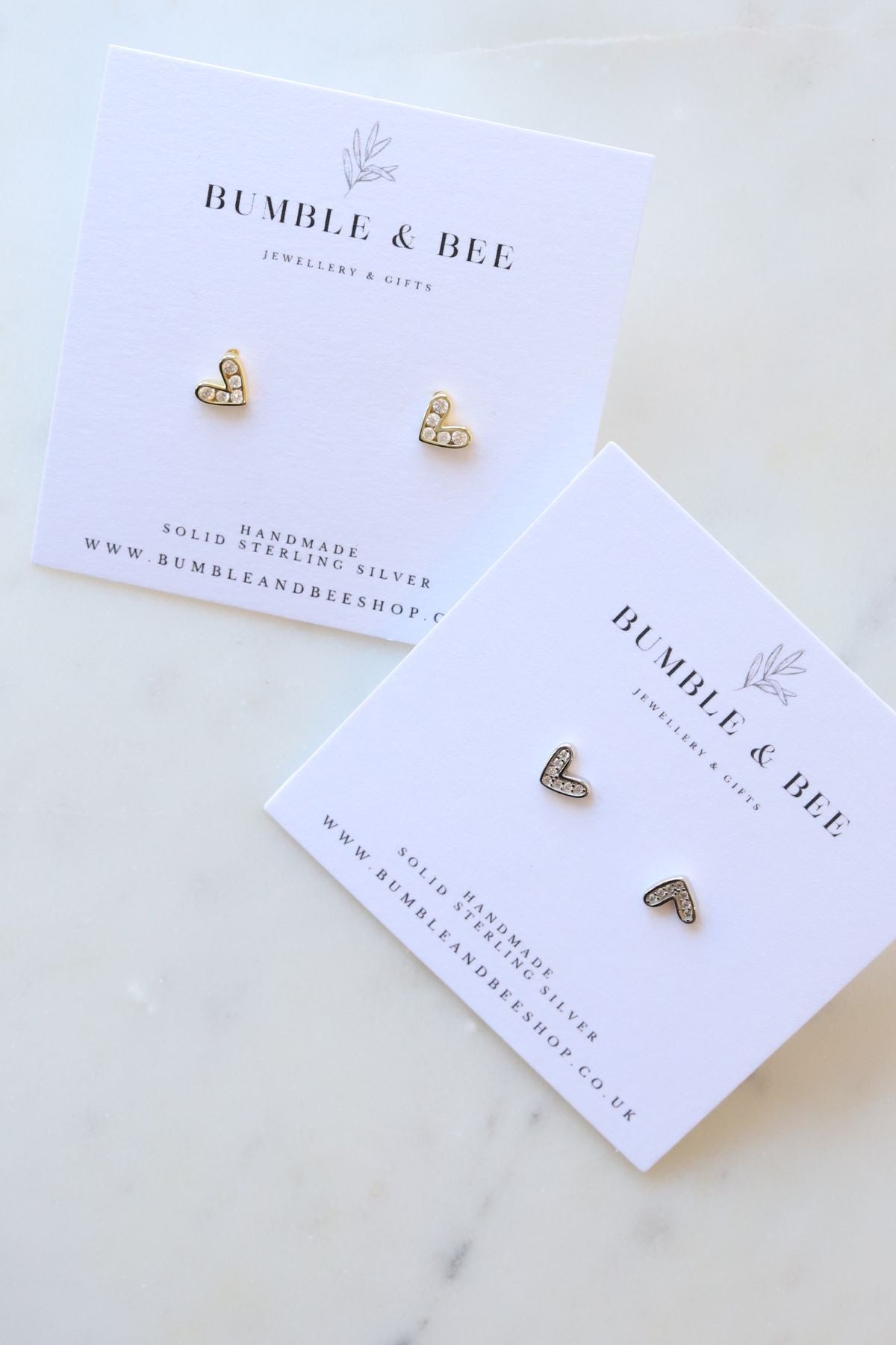 Sparkle Heart Studs
