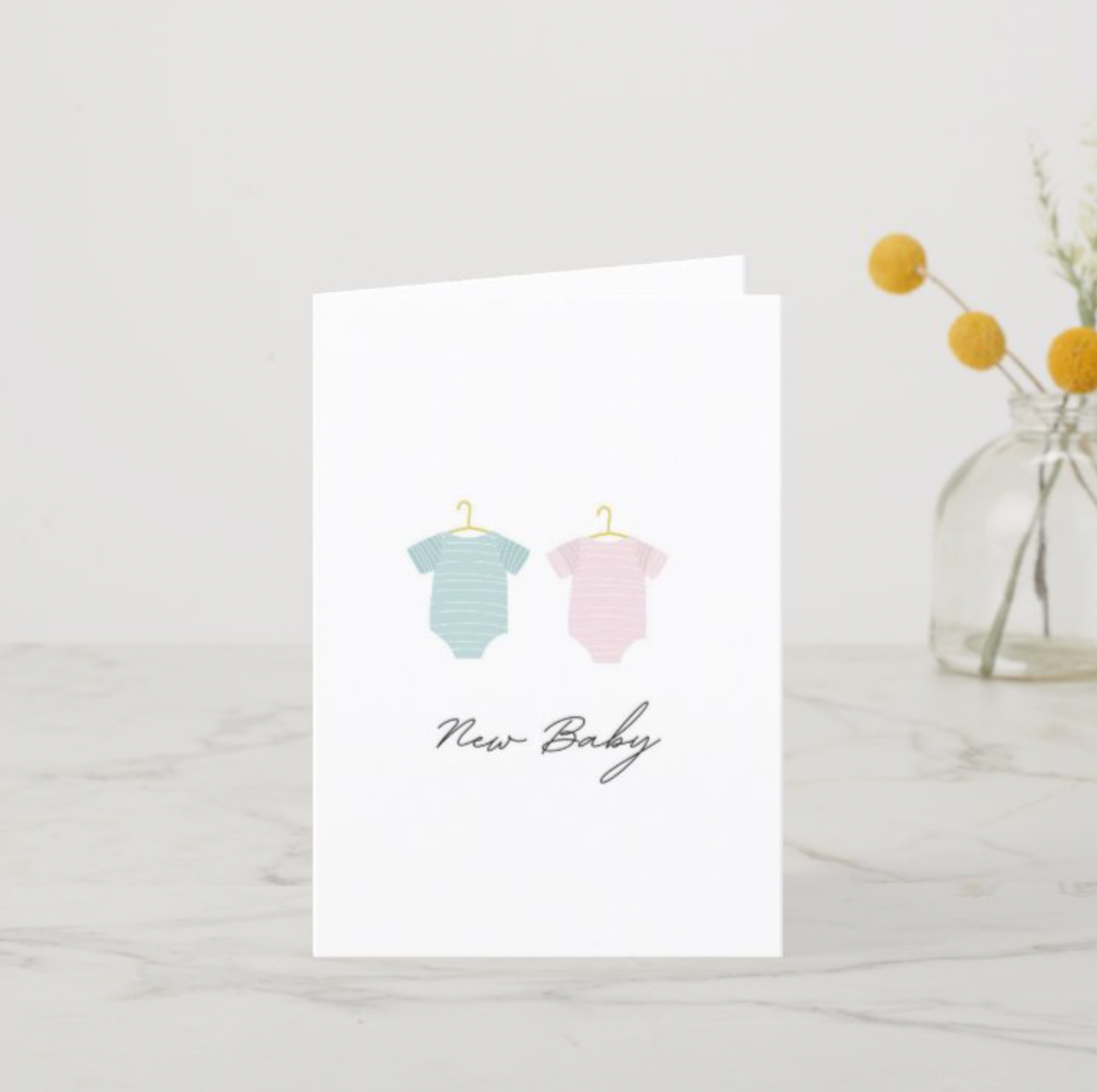 New Baby Vests Card