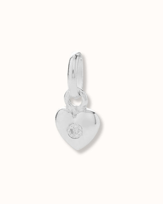 Mini Sparkle Heart Charm