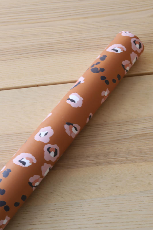Rust Leopard Gift Wrap Sheet