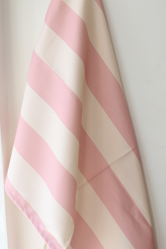 Stripes Tea Towel Pink