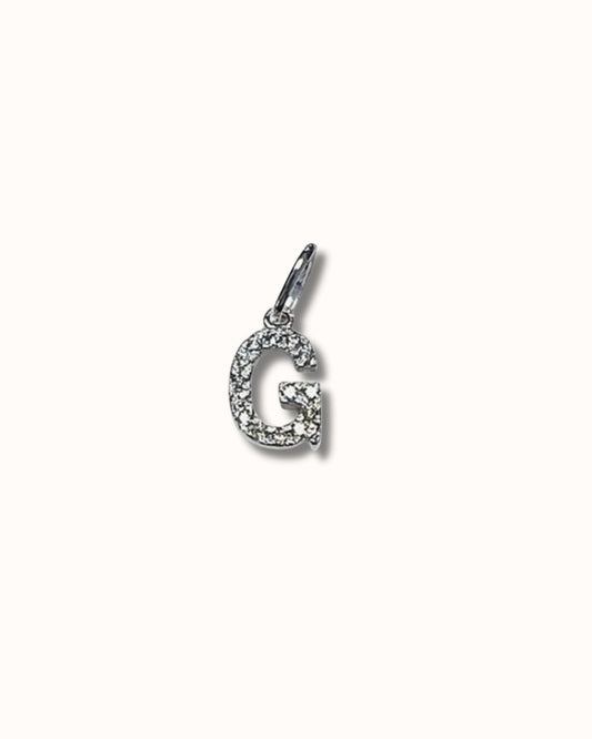 G Sparkle Letter Charm