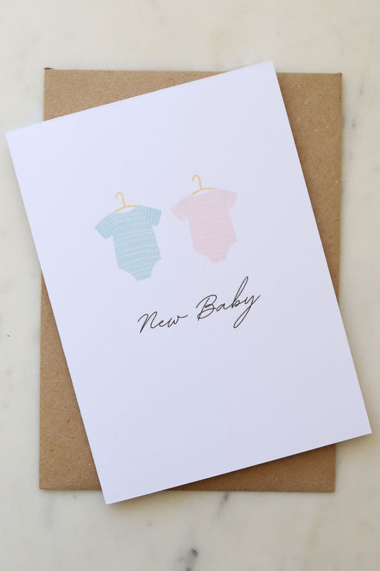 New Baby Vests Card