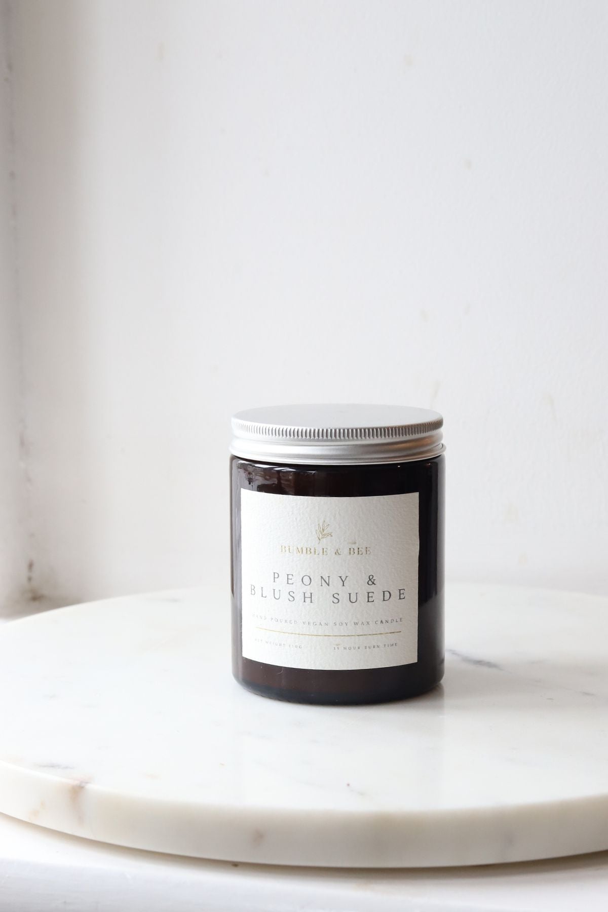 Peony & Blush Suede Medium Candle