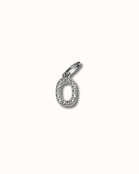 O Sparkle Letter Charm