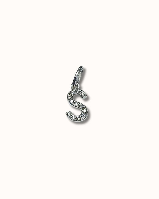 S Sparkle Letter Charm