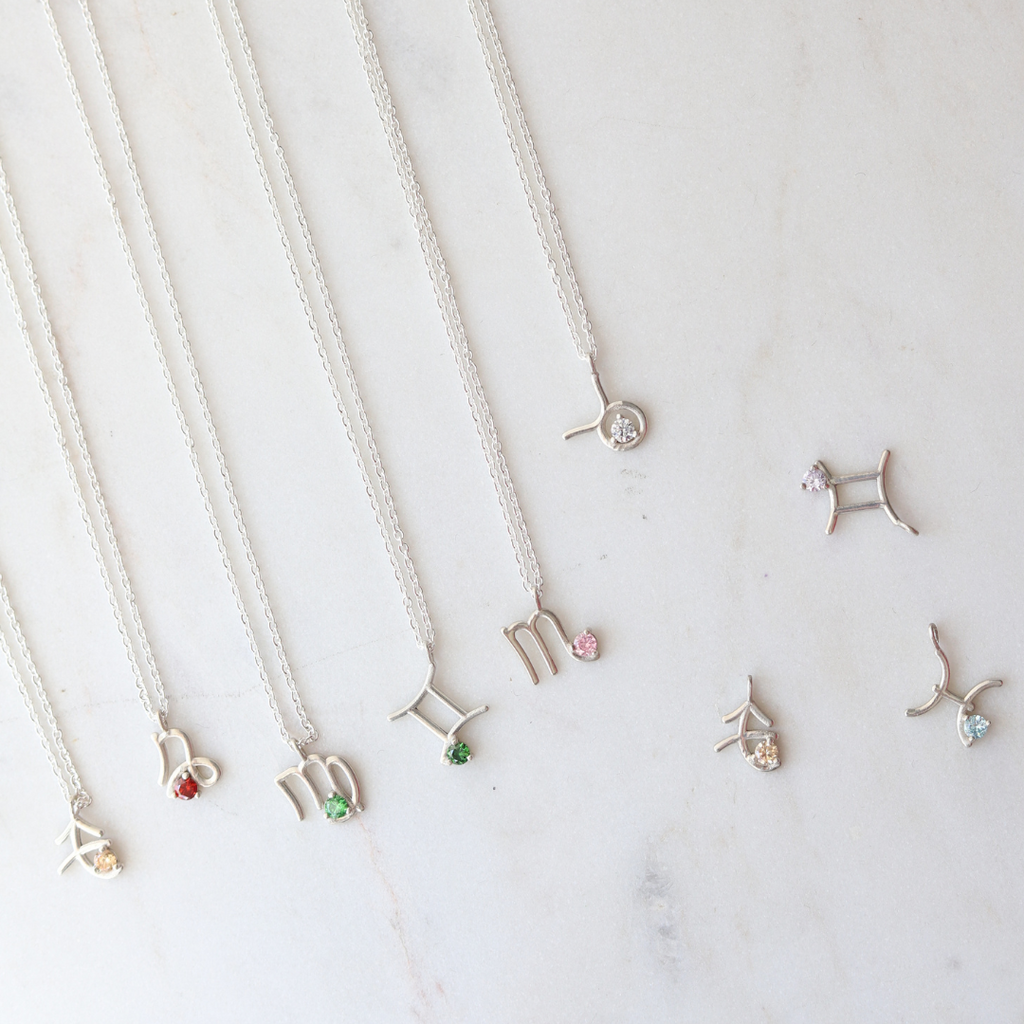 Zodiac Birthstone Necklace