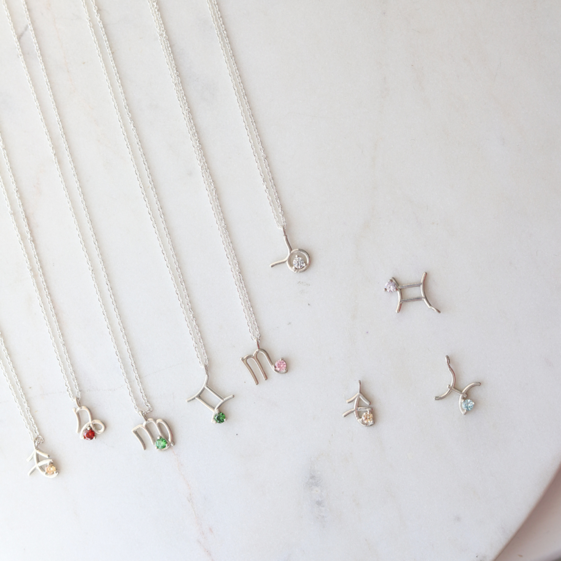 Zodiac Birthstone Necklace