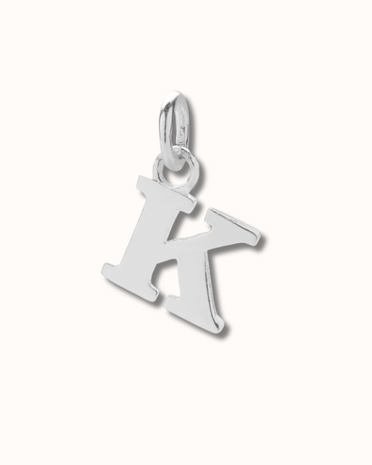 K Letter Charm