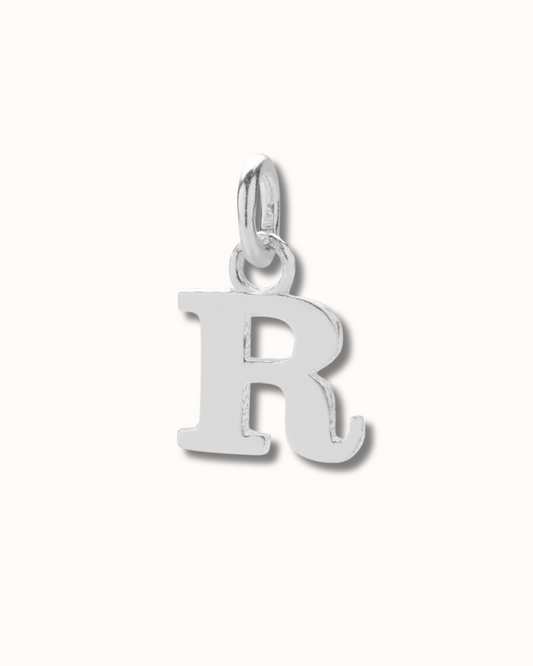 R Letter Charm