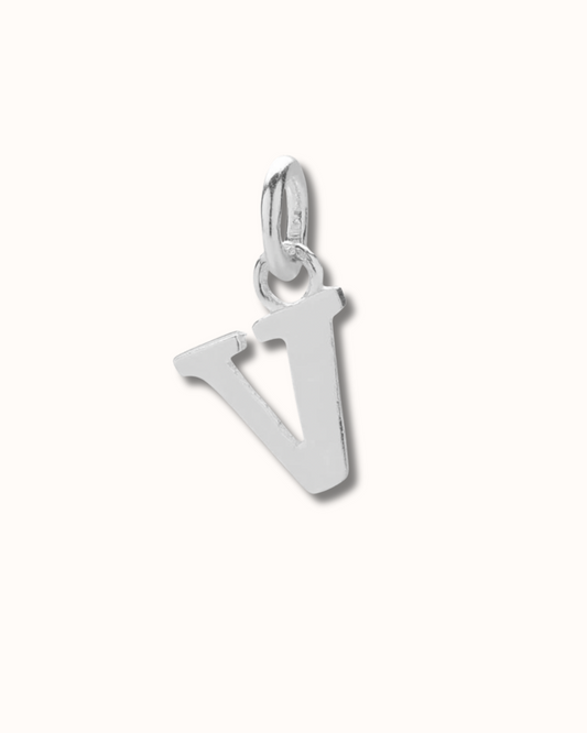 V Letter Charm