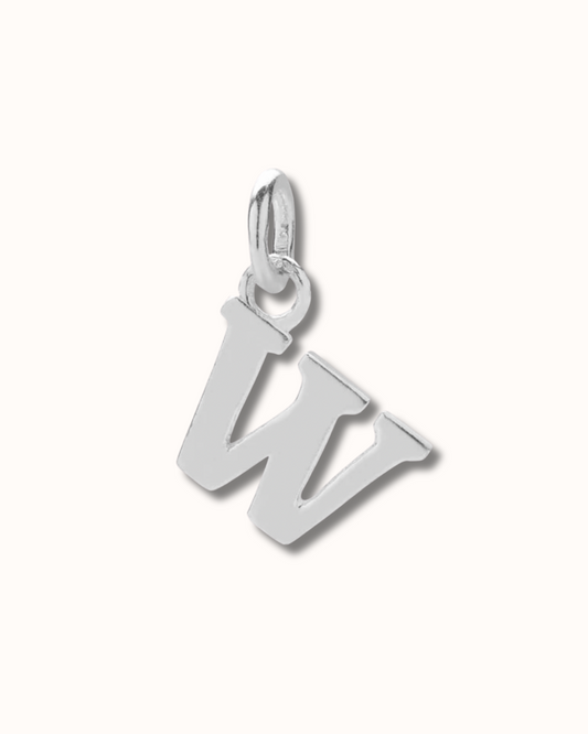 W Letter Charm