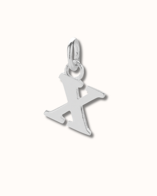 X Letter Charm