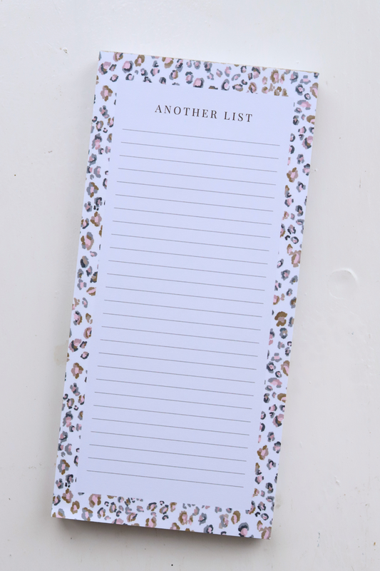 Another List - Note Pad Multi Leopard