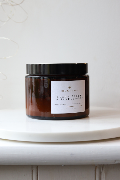 Black Pepper & Sandalwood Giant Candle