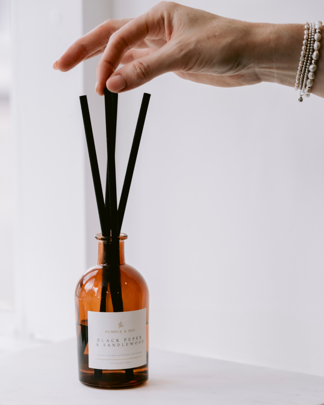 Black Pepper Sandalwood Reed Diffuser
