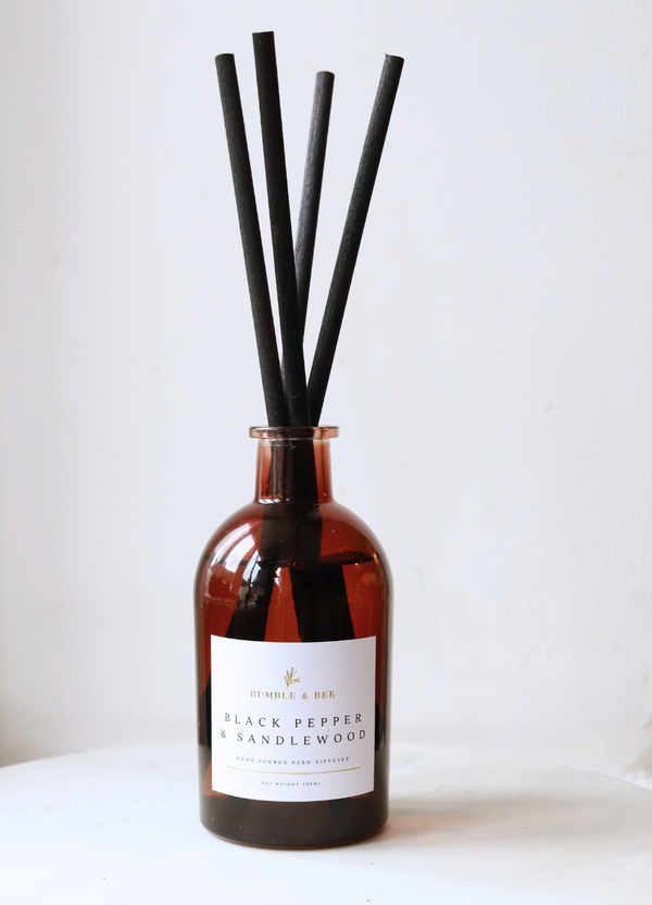 Black Pepper Sandalwood Reed Diffuser