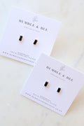 Crystal Studs Black