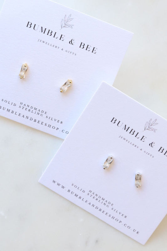 Crystal Studs Clear