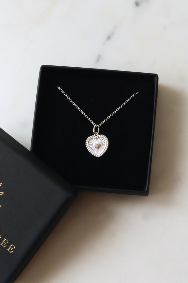 Heart Burst Heart Necklace