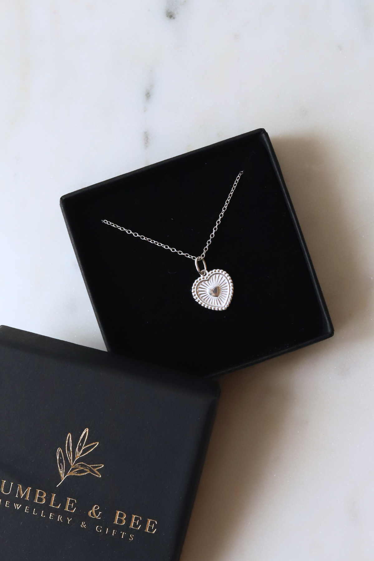 Heart Burst Heart Necklace