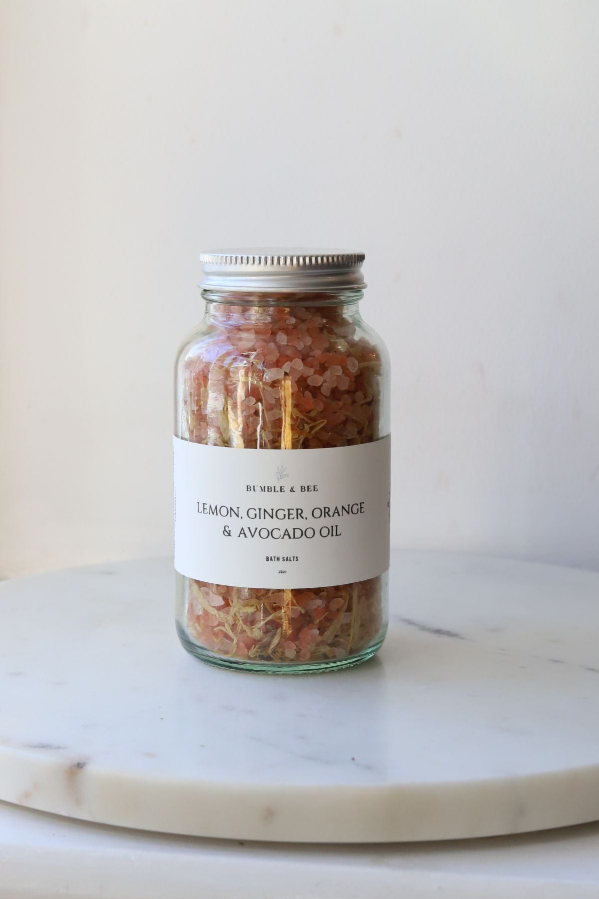 Lemon, Ginger, Orange & Avocado Oil Oil Bath Salts