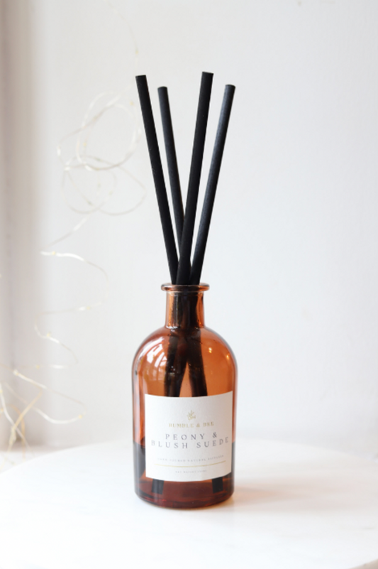 Peony & Blush Suede Reed Diffuser