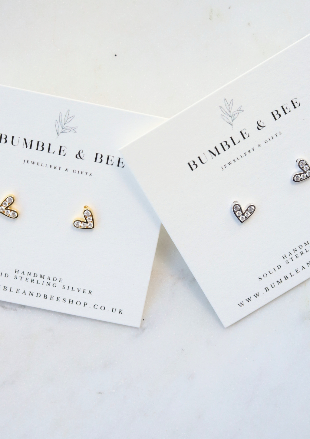 Sparkle Heart Studs