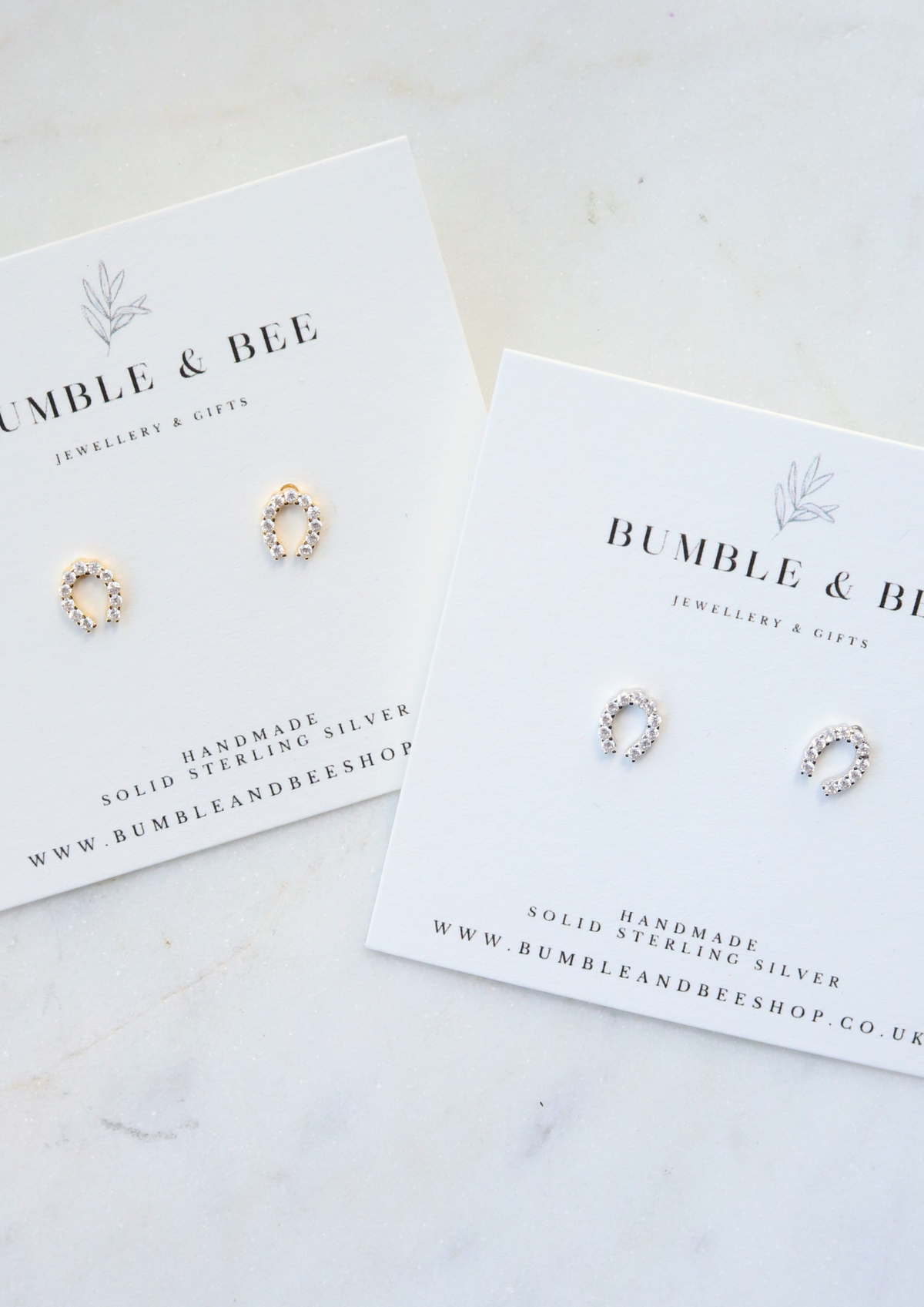 Sparkle Horse Shoe Studs