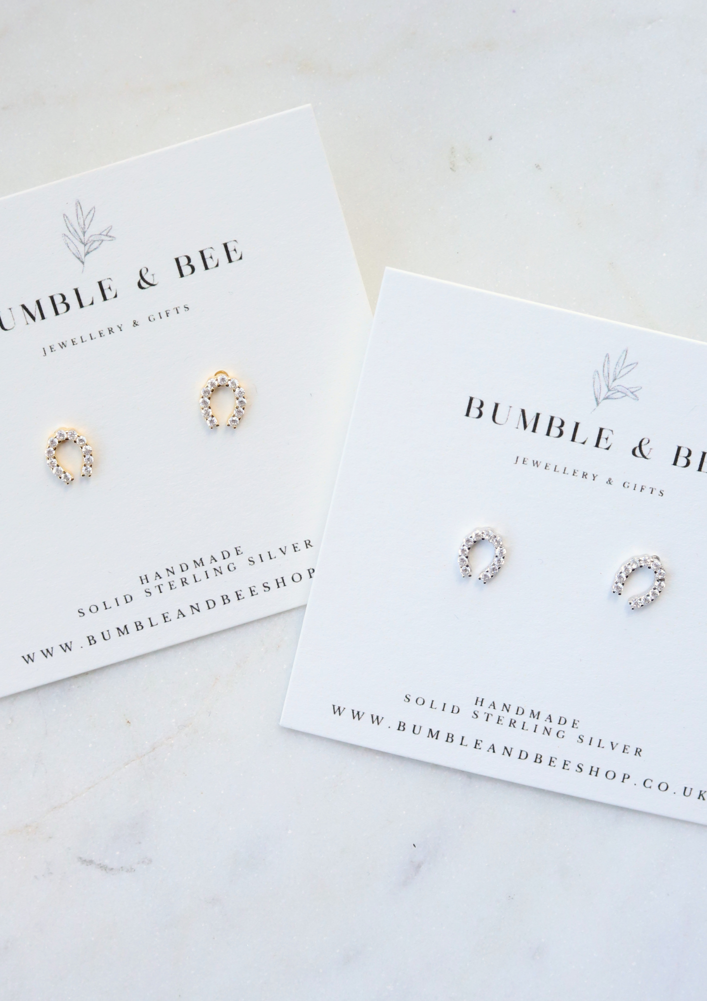 Sparkle Horse Shoe Studs