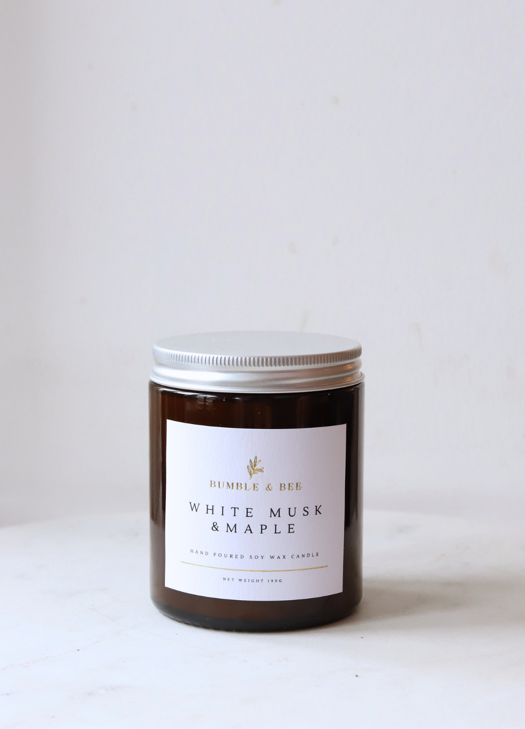 White Musk & Maple Medium Candle